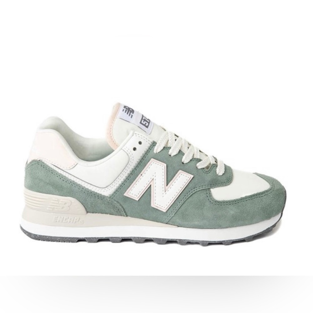 New Balance 574• Juniper & Pink Sneakers • Sz 7.5